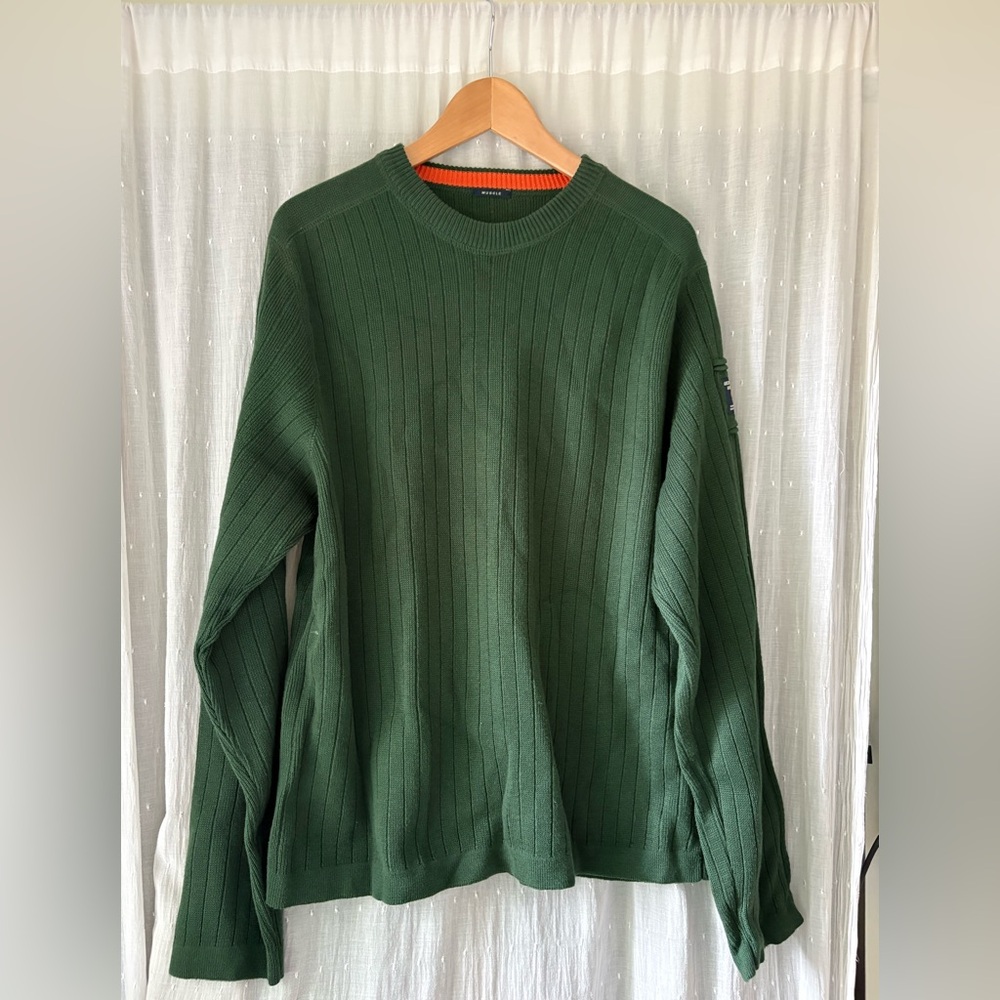 Abercrombie & Fitch Forest Green Crewneck Sweater